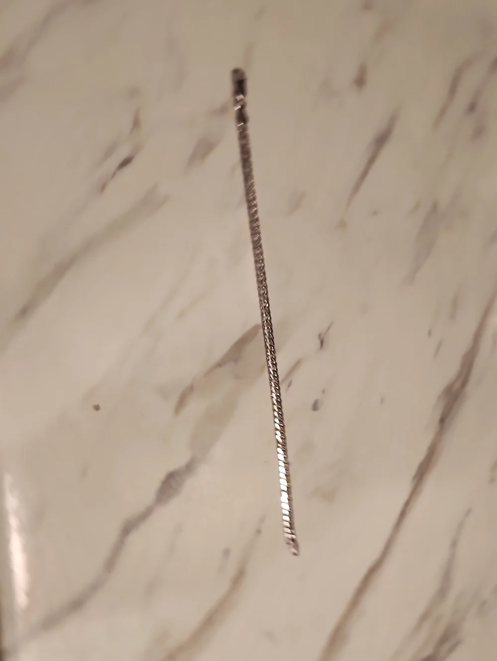 7.5 inch Sterling Silver Men's Box Chain Bracelet  - Silver .925